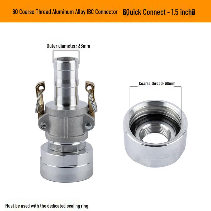 RSRDDY IBC Tank Drain Adapter with Valve & Coarse Thread
RSRDDY IBC Tank Drain Adapter with Valve & Coarse Thread