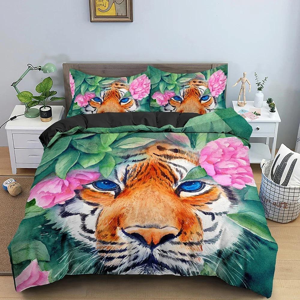 Pillowcase with 3D Tiger Bedding Set for Bedroom Duvet Cover Animals Comforter Covers Single Twin King Size Quilt Cover Tool 70x133cm 2pcs
Pillowcase with 3D Tiger Bedding Set for Bedroom Duvet Cover Animals Comforter Covers Single Twin King Size Quilt Cover Tool 70x133cm 2pcs