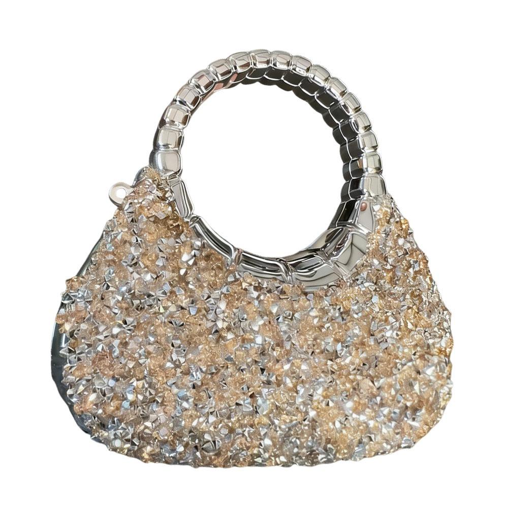 Rhinestone Decorated Mini Rhinestone Bag Glitter Finish Mini Size Small Handbag Small Design Acrylic Material Acrylic Bag шампанского
Rhinestone Decorated Mini Rhinestone Bag Glitter Finish Mini Size Small Handbag Small Design Acrylic Material Acrylic Bag шампанского