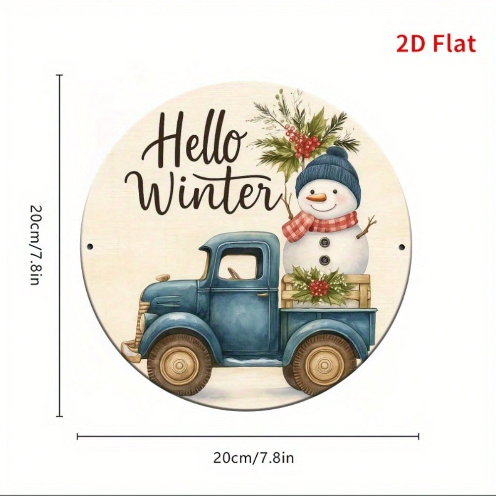 Vintage Winter Metal Tin Sign Snowman Truck Rustic Farmhouse Christmas Decoration Turquoise Blue Gold Housewarming Gift 20x20 різнокольоровий
Vintage Winter Metal Tin Sign Snowman Truck Rustic Farmhouse Christmas Decoration Turquoise Blue Gold Housewarming Gift 20x20 різнокольоровий