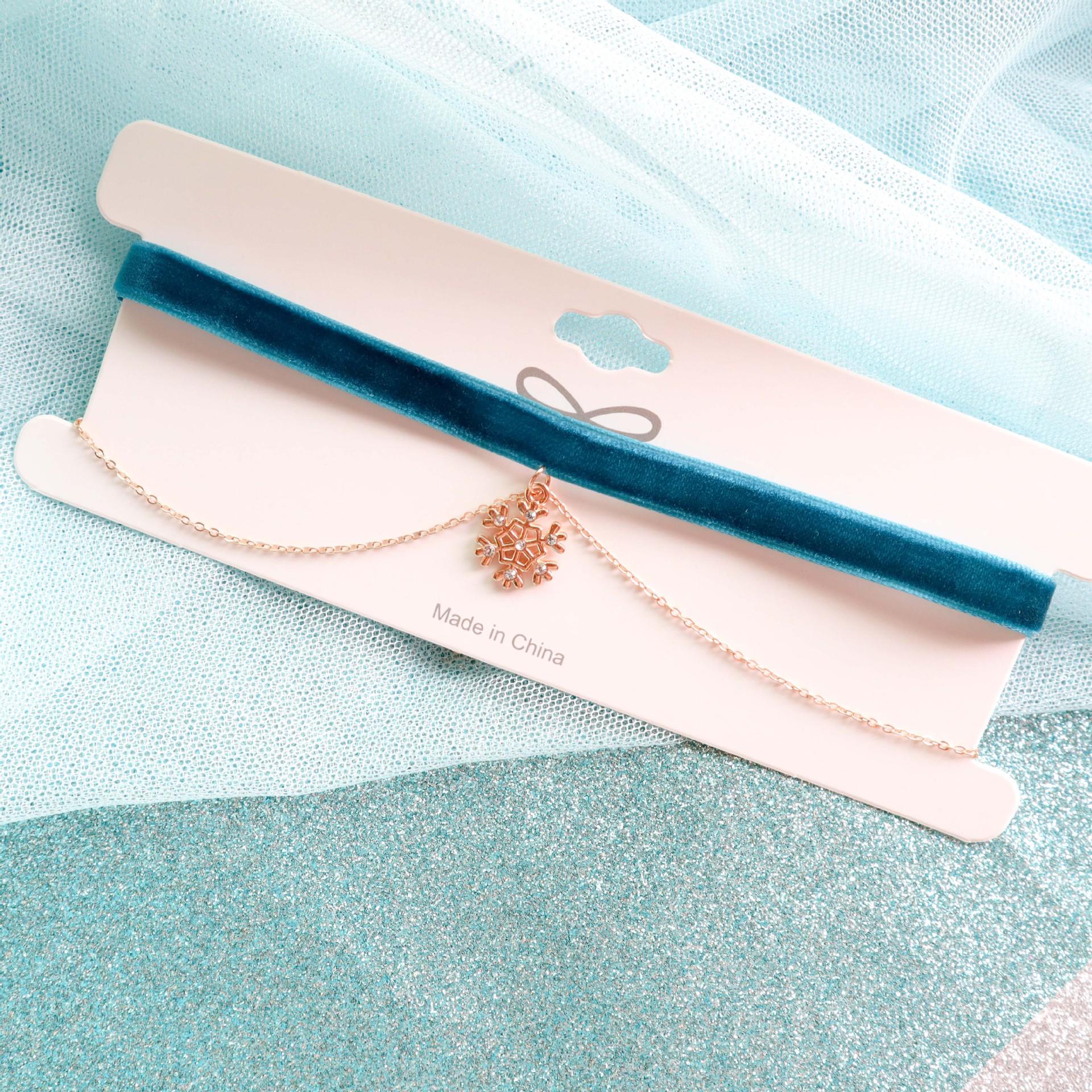 Ожерелье-чокер с подвеской в виде снежинки в стиле «Холодное сердце» для женщин
Ожерелье-чокер с подвеской в виде снежинки в стиле «Холодное сердце» для женщин