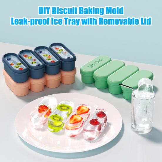 Long Strip Shape Silicone Ice Cube Mold Non-Stick Ice Tray Jelly Chocolate Mold for Kitchen Cafe Home зелений
Long Strip Shape Silicone Ice Cube Mold Non-Stick Ice Tray Jelly Chocolate Mold for Kitchen Cafe Home зелений