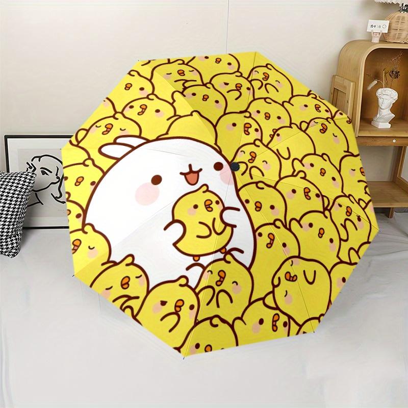 1pc Automatic Open/Close Umbrella with Cute Chick design - Lightweight Compact Travel Umbrella, 8-Rib Sturdy Frame, Windproof (as the picture,Iron&8K)
1pc Automatic Open/Close Umbrella with Cute Chick design - Lightweight Compact Travel Umbrella, 8-Rib Sturdy Frame, Windproof (as the picture,Iron&8K)