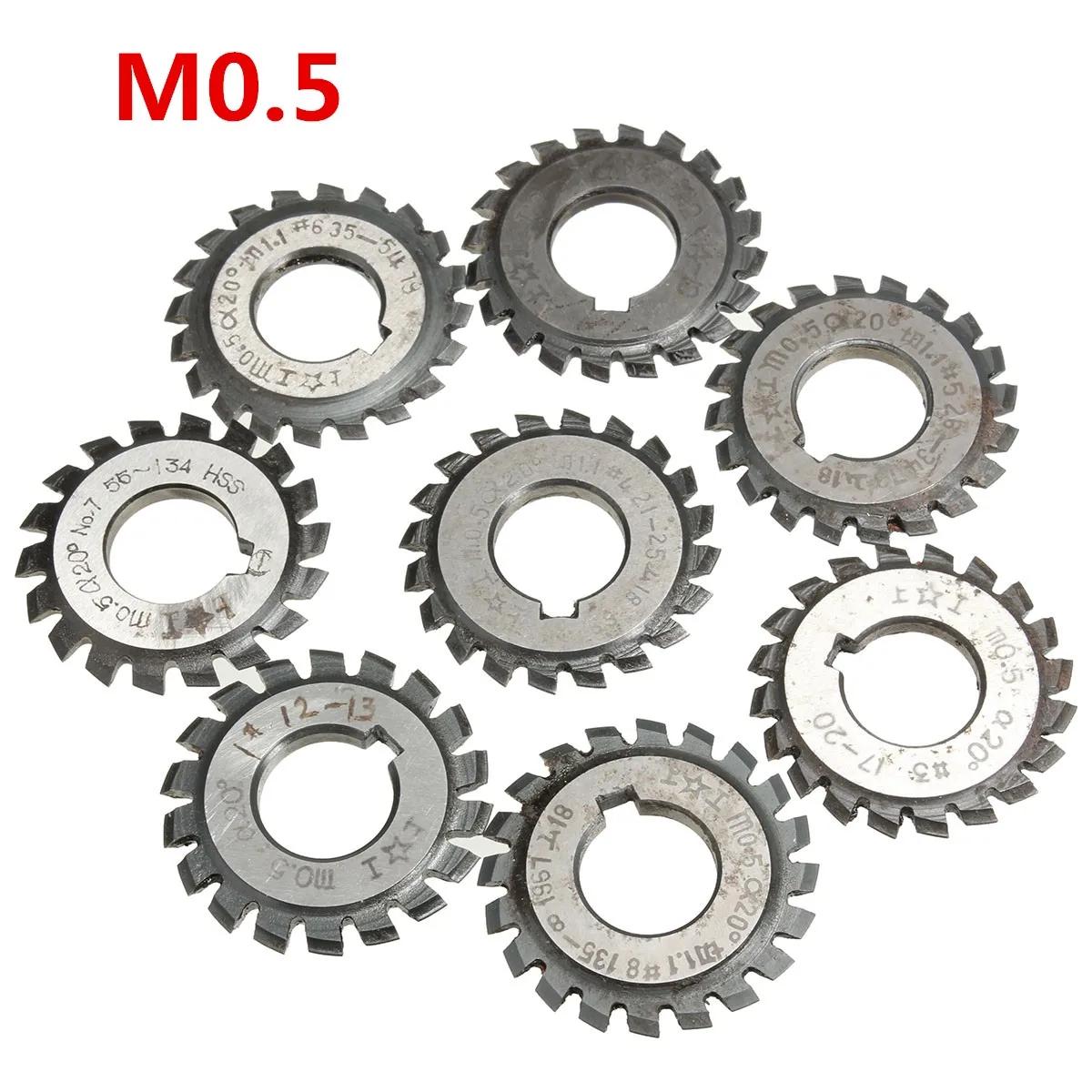 Module 0.5 M0.5 PA20 Degrees Bore 16mm #1-8 HSS Involute Gear Milling Cutter Gear Cutting Tools Milling Cutter High Speed Steel 7
Module 0.5 M0.5 PA20 Degrees Bore 16mm #1-8 HSS Involute Gear Milling Cutter Gear Cutting Tools Milling Cutter High Speed Steel 7