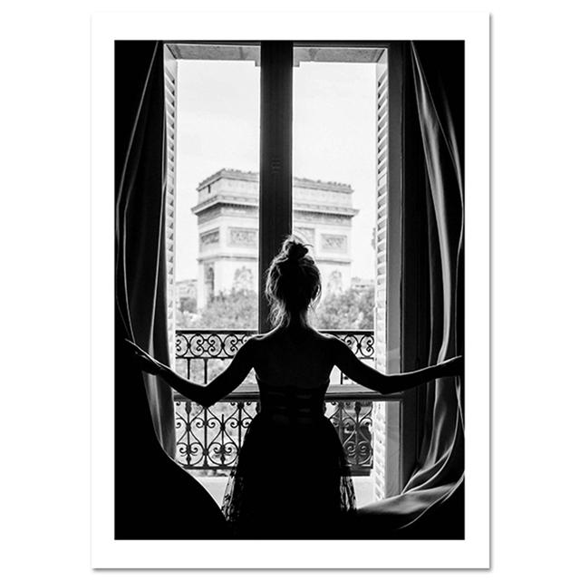 Скандинавские постеры и принты черно-белая Парижская девушка в окне балетные туфли холст картина настенное искусство декоративная картина для гостиной 21*30cm
Скандинавские постеры и принты черно-белая Парижская девушка в окне балетные туфли холст картина настенное искусство декоративная картина для гостиной 21*30cm