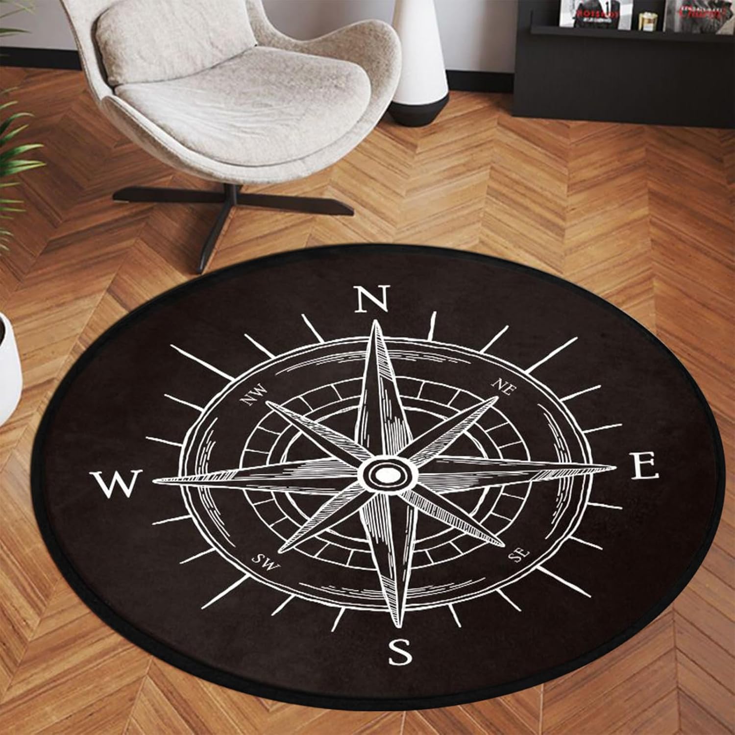 Circular Carpet Mat Retro Skull Rose Floor Mat Vinyl Record Compass Earth Pattern Carpet Living Room Bedroom Home Decoration 120cm
Circular Carpet Mat Retro Skull Rose Floor Mat Vinyl Record Compass Earth Pattern Carpet Living Room Bedroom Home Decoration 120cm