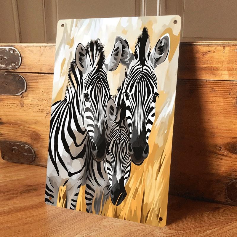 1 piece: African savanna zebra family tin painting, living room/entrance wall decoration, modern minimalist animal theme metal h (as the picture,20x30cm)
1 piece: African savanna zebra family tin painting, living room/entrance wall decoration, modern minimalist animal theme metal h (as the picture,20x30cm)