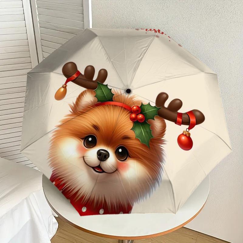 1pc Christmas Pomeranian with Antlers Umbrella with Plastic Handle,Suitable for All Seasons Home Travel Outdoor UmbrellaDD233
1pc Christmas Pomeranian with Antlers Umbrella with Plastic Handle,Suitable for All Seasons Home Travel Outdoor UmbrellaDD233