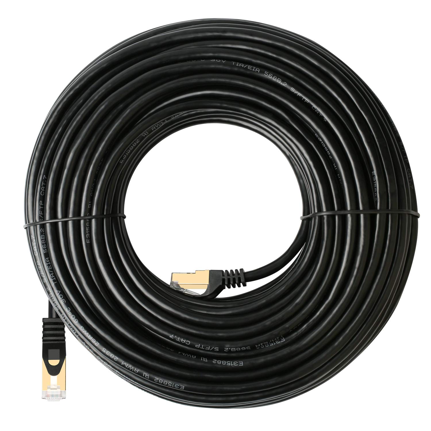 Postta LAN Cable 30M CAT7 Gigabit 10Gbps 600MHz Category 7 Ethernet Cable Weatherproof Outdoor Black чорний
Postta LAN Cable 30M CAT7 Gigabit 10Gbps 600MHz Category 7 Ethernet Cable Weatherproof Outdoor Black чорний