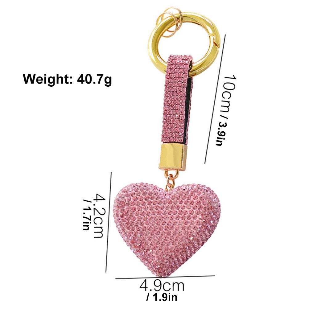 Bling Rhinestone Heart Shape Keychains Glitter Crystal Heart Key Chain Key Rings Bag Charm for Women Girls
Bling Rhinestone Heart Shape Keychains Glitter Crystal Heart Key Chain Key Rings Bag Charm for Women Girls