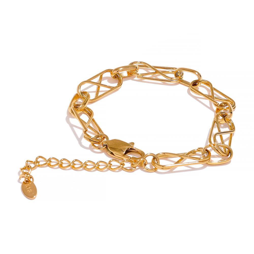 Yhpup New Stainless Steel Statement Chain Choker Necklace Bracelet Charms Golden Jewelry Sets Collier En Acier Inoxydable
Yhpup New Stainless Steel Statement Chain Choker Necklace Bracelet Charms Golden Jewelry Sets Collier En Acier Inoxydable