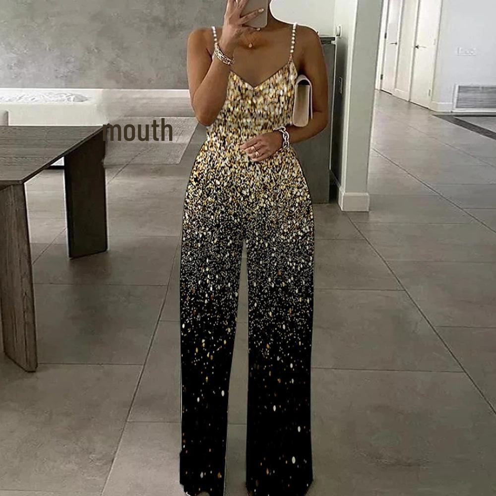 Women s Sleeveless Printed Backless Jumpsuit Trousers - Summer 2022 Collection S золотий
Women s Sleeveless Printed Backless Jumpsuit Trousers - Summer 2022 Collection S золотий