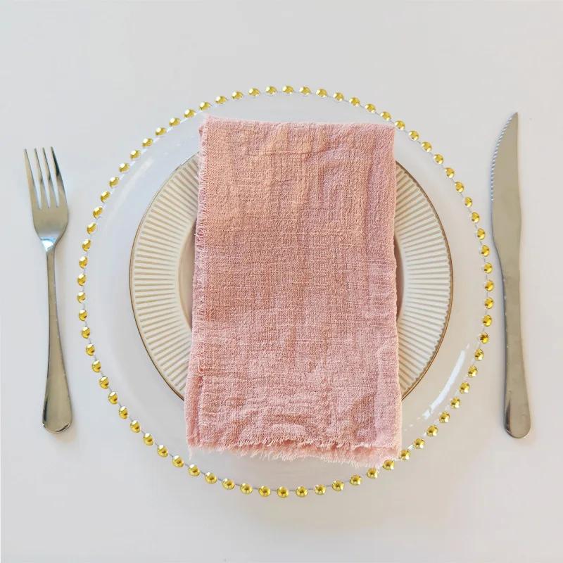 Factory WeddingCloth Napkins Set of 40 Gauze Crepe Cotton Fabric 42x42cm Christmas Tea Towel Kitchen Wedding Table Easter Deco 6PCS-1Pack
Factory WeddingCloth Napkins Set of 40 Gauze Crepe Cotton Fabric 42x42cm Christmas Tea Towel Kitchen Wedding Table Easter Deco 6PCS-1Pack