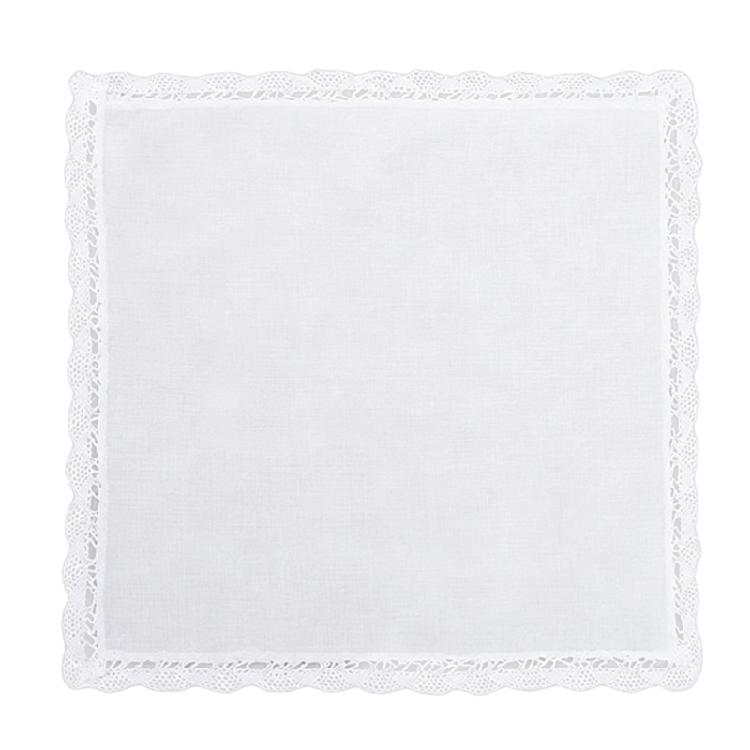 Multipurpose Cotton White Wedding Handkerchief Ladies Hanky with Lace Decoration for Parties Business Meetings 1
Multipurpose Cotton White Wedding Handkerchief Ladies Hanky with Lace Decoration for Parties Business Meetings 1