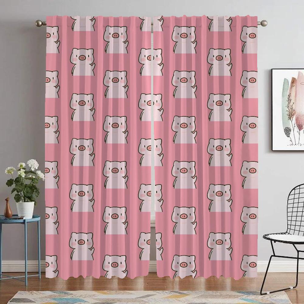 Розовая свинья Современные шторы для гостиной 2 шт. Оконные шторы для комнаты 2 панели Хэллоуин украшения абажуры тюль для спальни дома W50xH70cmx2pcs-CL
Розовая свинья Современные шторы для гостиной 2 шт. Оконные шторы для комнаты 2 панели Хэллоуин украшения абажуры тюль для спальни дома W50xH70cmx2pcs-CL