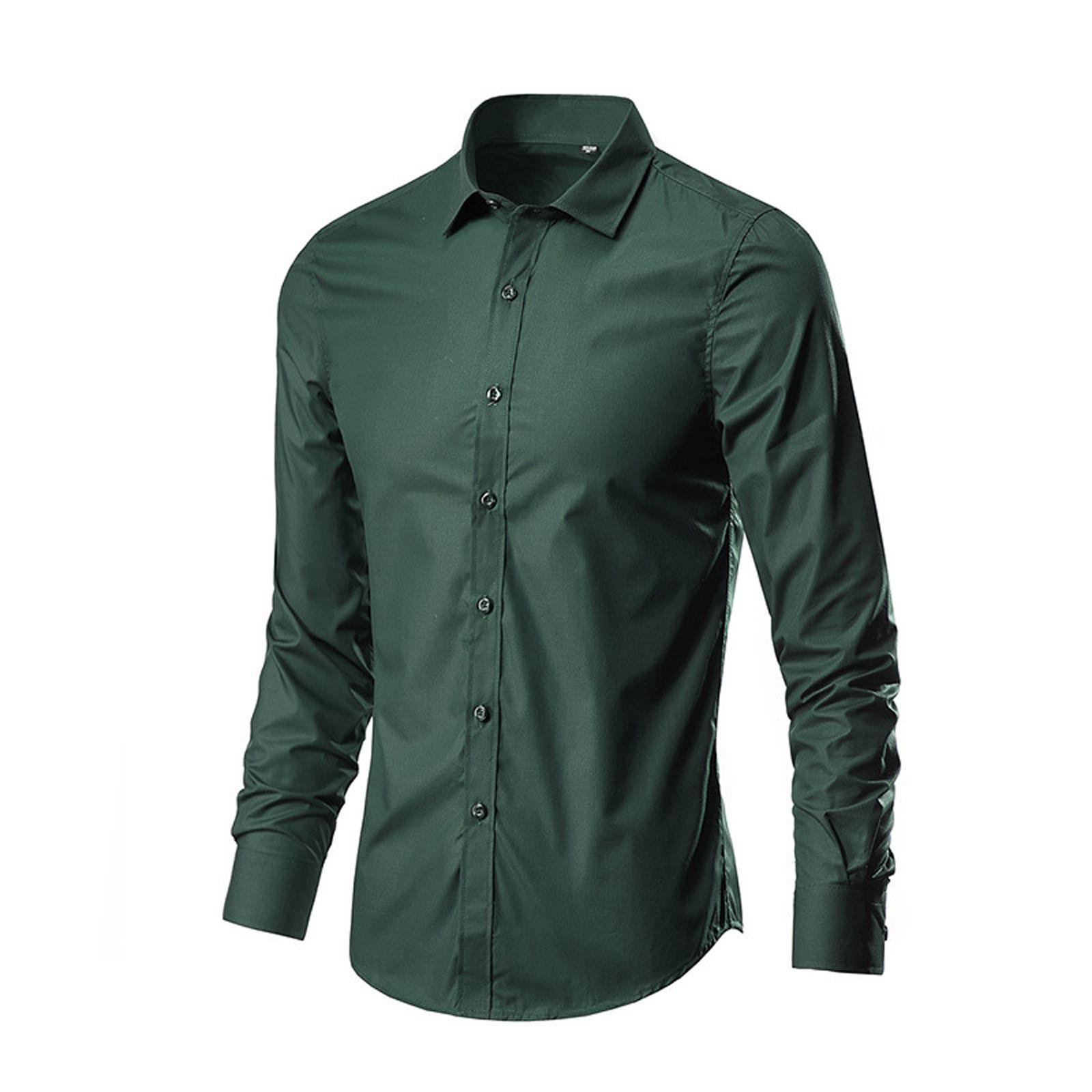 Чоловіча сорочка з довгим рукавом Easy Iron Slim Fit Wrinkle Perfect Fit Business Casual XXXXXL зелений
Чоловіча сорочка з довгим рукавом Easy Iron Slim Fit Wrinkle Perfect Fit Business Casual XXXXXL зелений