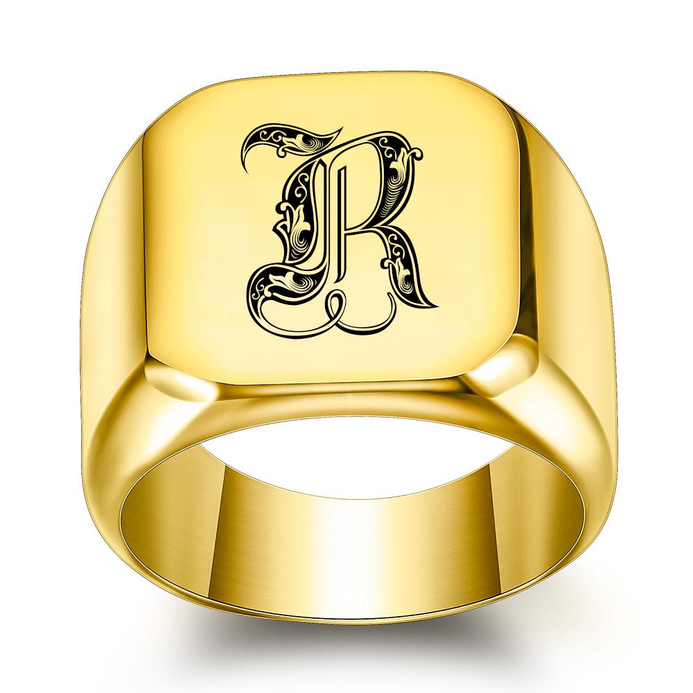 Мужское винтажное панк квадратное золотое кольцо из титановой стали 18 мм с 26 английскими инициалами Size 15
Мужское винтажное панк квадратное золотое кольцо из титановой стали 18 мм с 26 английскими инициалами Size 15