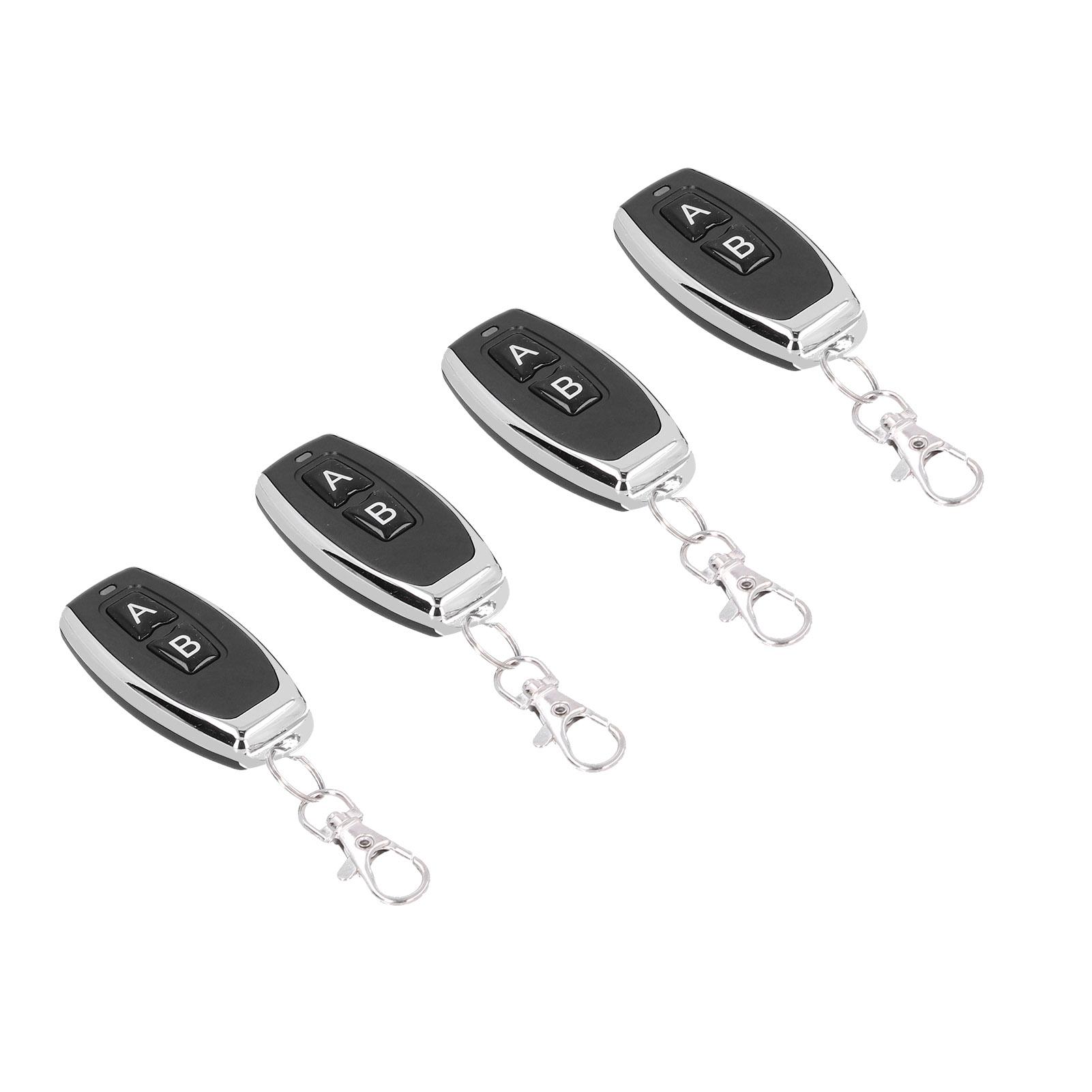 4PCS Wireless Remote Control Switch Metal Keychain Black for Garage Door 12V 433MHz
4PCS Wireless Remote Control Switch Metal Keychain Black for Garage Door 12V 433MHz
