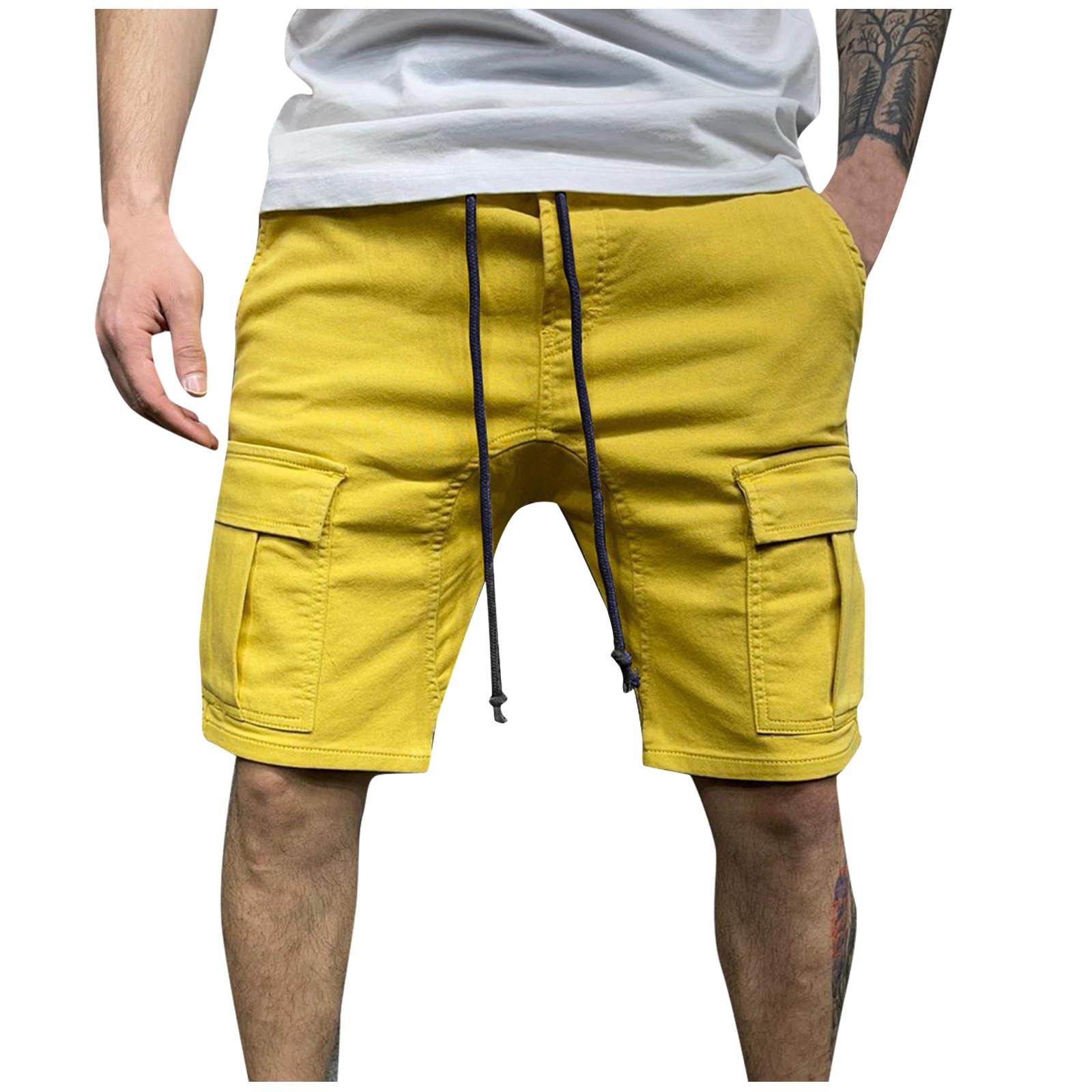 Mens Casual Multi Pocket Drawstring Cargo Shorts Relaxed Fit Cotton Utility Shorts with Adjustable Waistband L жовтий
Mens Casual Multi Pocket Drawstring Cargo Shorts Relaxed Fit Cotton Utility Shorts with Adjustable Waistband L жовтий