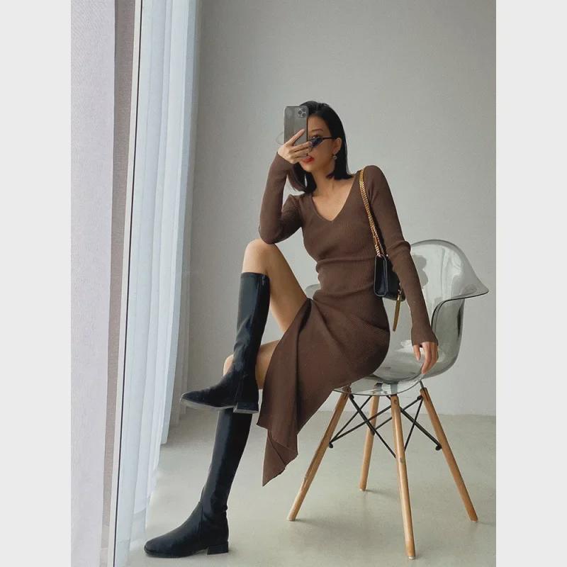 Women s 2023 Autumn/Winter French Long-Sleeved High-Waisted Bodycon Dress with Slit One Size чёрный
Women s 2023 Autumn/Winter French Long-Sleeved High-Waisted Bodycon Dress with Slit One Size чёрный