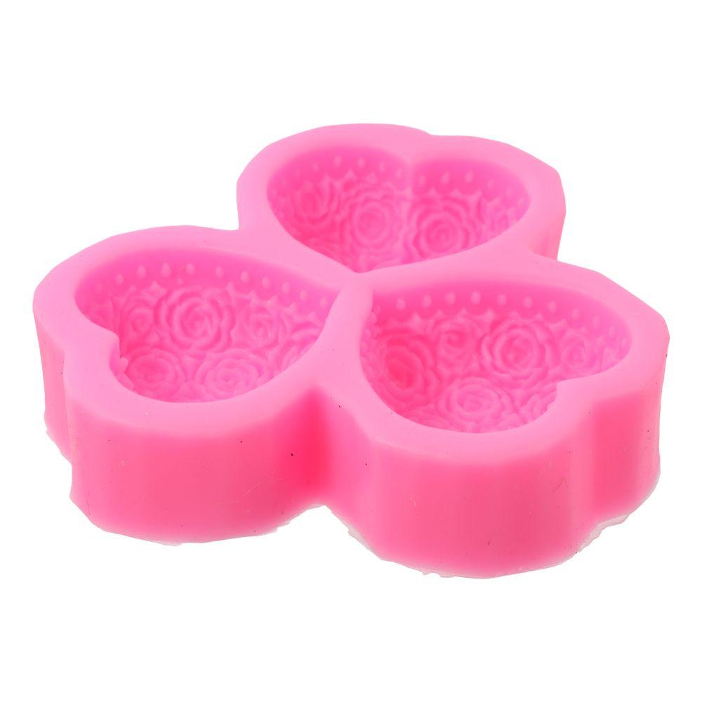 Силиконовая форма для мыла с 3 полостями в форме сердца и розы для украшения торта
Силиконовая форма для мыла с 3 полостями в форме сердца и розы для украшения торта