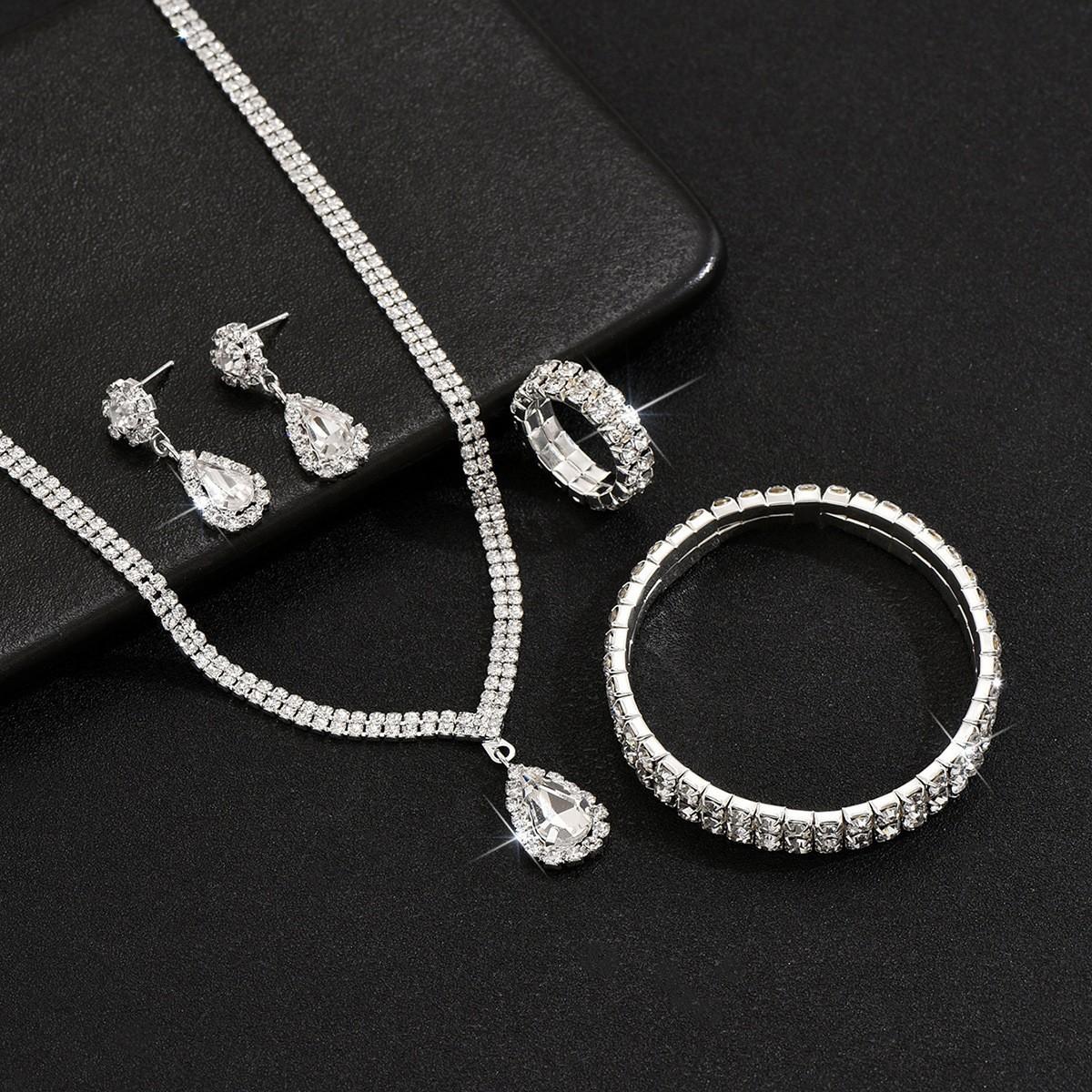 Аксесуари Намисто Сережки Браслет, Весільний Набір Ювелірних Виробів для Нареченої
Аксесуари Намисто Сережки Браслет, Весільний Набір Ювелірних Виробів для Нареченої