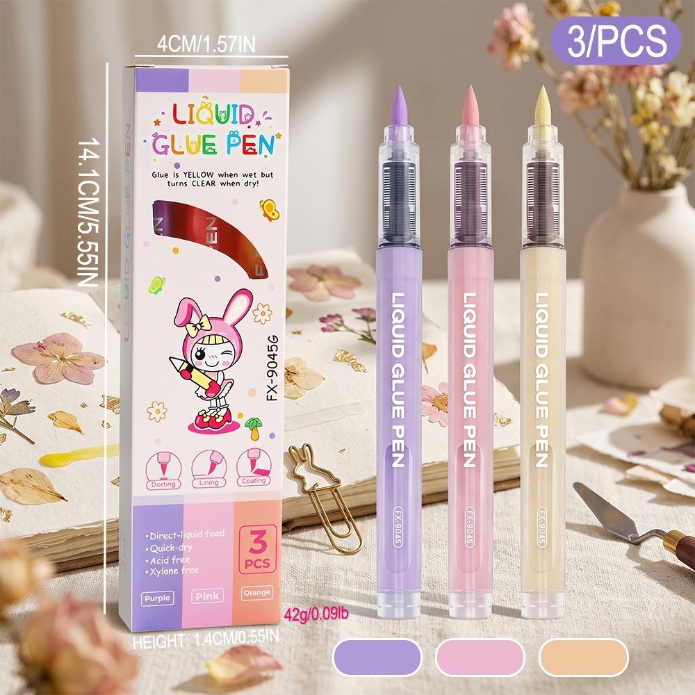 3Pcs/Set No Leak Design Adhesive Pen High Viscosity Liquid Glue Pen DIY Craft Set-B
3Pcs/Set No Leak Design Adhesive Pen High Viscosity Liquid Glue Pen DIY Craft Set-B