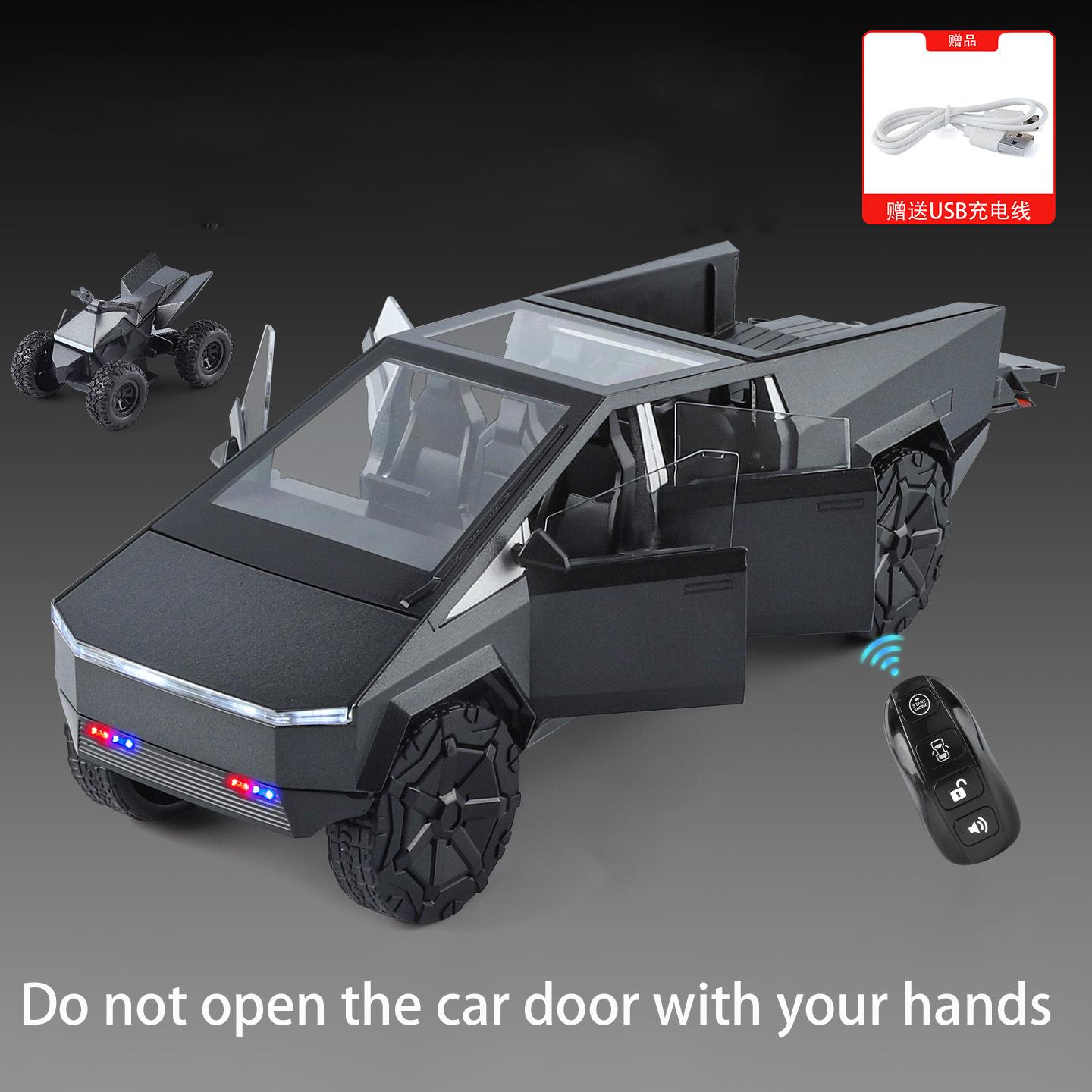 Key Control 1:24 Cyber the truck Pickup Alloy Truck Car Model Diecast Metal Off-road Vehicle Car Model Sound Light Kids Toy Gift чёрный
Key Control 1:24 Cyber the truck Pickup Alloy Truck Car Model Diecast Metal Off-road Vehicle Car Model Sound Light Kids Toy Gift чёрный