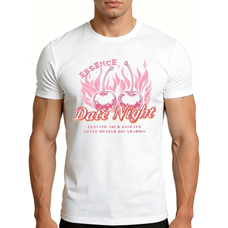Casual Fashion Men S T-Shirt Cherry Flame Date Night Design for Spring Summer Outings And Romantic Evenings Perfect Gift for Him 4XL білий
Casual Fashion Men S T-Shirt Cherry Flame Date Night Design for Spring Summer Outings And Romantic Evenings Perfect Gift for Him 4XL білий