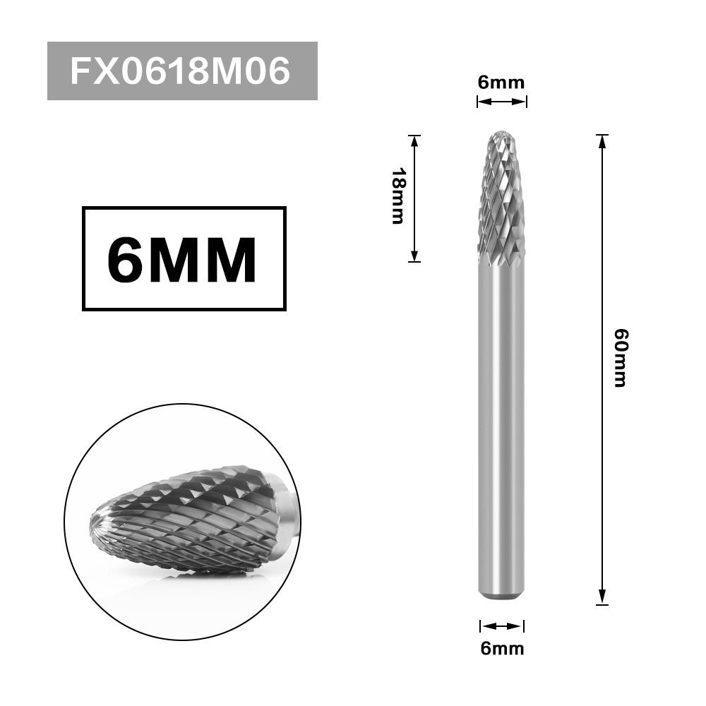 F-Type Tree Head Tungsten Carbide Rotary File Drill Face Milling Carving Bit Tool Point Burr Die Grinder Abrasive for Metal Wood
F-Type Tree Head Tungsten Carbide Rotary File Drill Face Milling Carving Bit Tool Point Burr Die Grinder Abrasive for Metal Wood