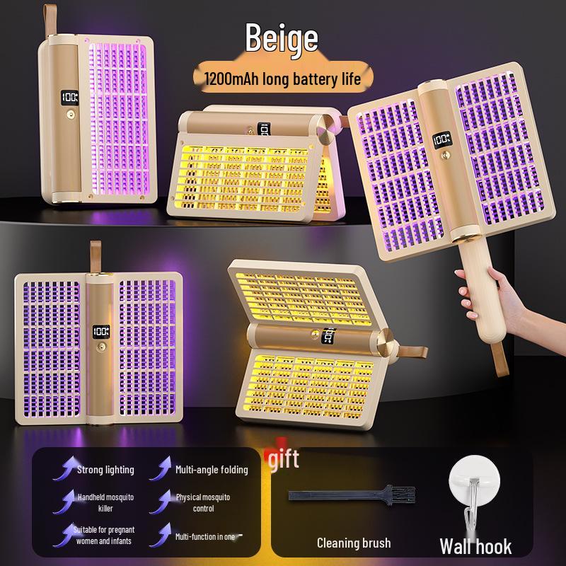Electric Mosquito Swatter: 4-in-1 Automatic Folding Shock, Lure & Killer Lamp with Night Light for Home Use
Electric Mosquito Swatter: 4-in-1 Automatic Folding Shock, Lure & Killer Lamp with Night Light for Home Use