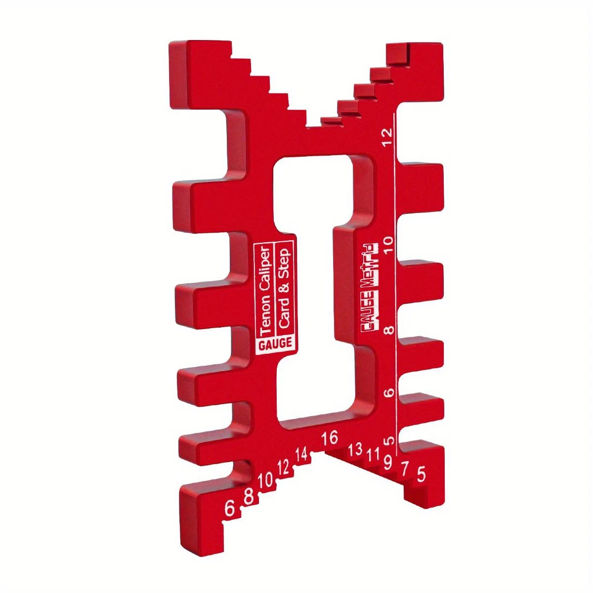 Precision Tenon Gaps Gauge Aluminum Dovetail Jig Metric&Inch Measuring Tool Woodworking Tenon Caliper Table Saw Depth Gauge 1pc червоний
Precision Tenon Gaps Gauge Aluminum Dovetail Jig Metric&Inch Measuring Tool Woodworking Tenon Caliper Table Saw Depth Gauge 1pc червоний