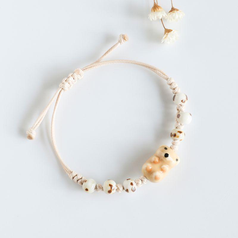 New Chinese Jingdezhen Porcelain Rose Beads Woven Couple Bracelets Ceramic Bracelet Female Student Dopamine Bracelet Minimalist Easiest for Match Little bear
New Chinese Jingdezhen Porcelain Rose Beads Woven Couple Bracelets Ceramic Bracelet Female Student Dopamine Bracelet Minimalist Easiest for Match Little bear