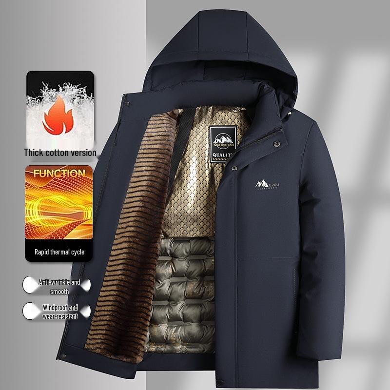 Men s Winter Velvet Hat Cotton Coat: Warm, Loose, Thick, Casual Wear for Middle-aged and Elderly XXL
Men s Winter Velvet Hat Cotton Coat: Warm, Loose, Thick, Casual Wear for Middle-aged and Elderly XXL