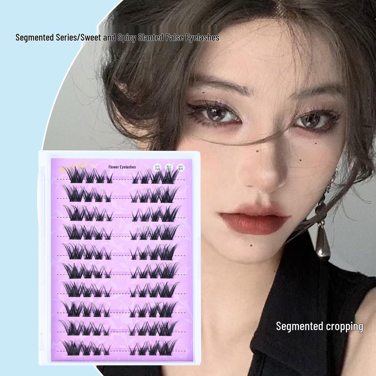 Sweet & Spicy Natural Fox-Eye False Eyelashes: Ten Rows of Fine Black Stem, Dense & Segmented for Mother’s Day
Sweet & Spicy Natural Fox-Eye False Eyelashes: Ten Rows of Fine Black Stem, Dense & Segmented for Mother’s Day