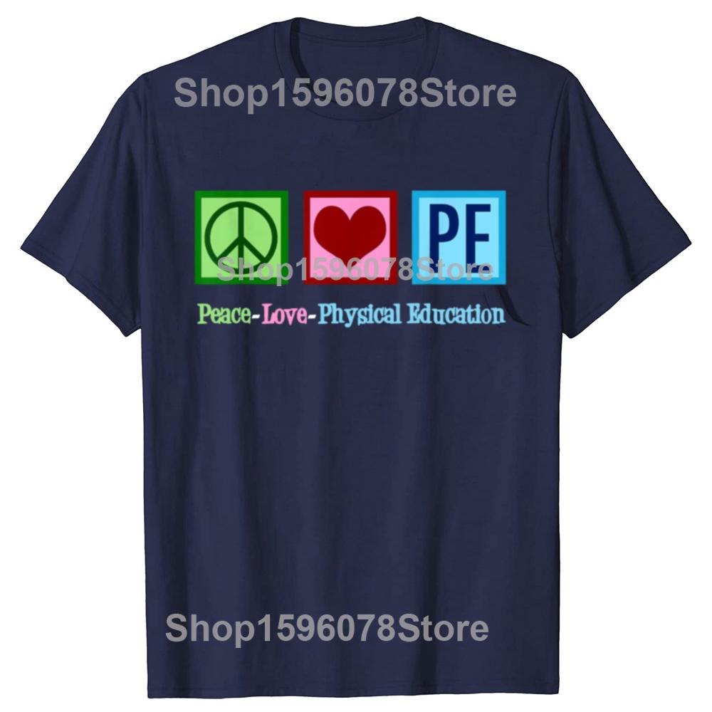 Funny Peace Love PE TShirt Physical Education PE Unisex Pure Cotton Funny Humor Streetwear Tee Short Sleeve Unisex Clothing S
Funny Peace Love PE TShirt Physical Education PE Unisex Pure Cotton Funny Humor Streetwear Tee Short Sleeve Unisex Clothing S
