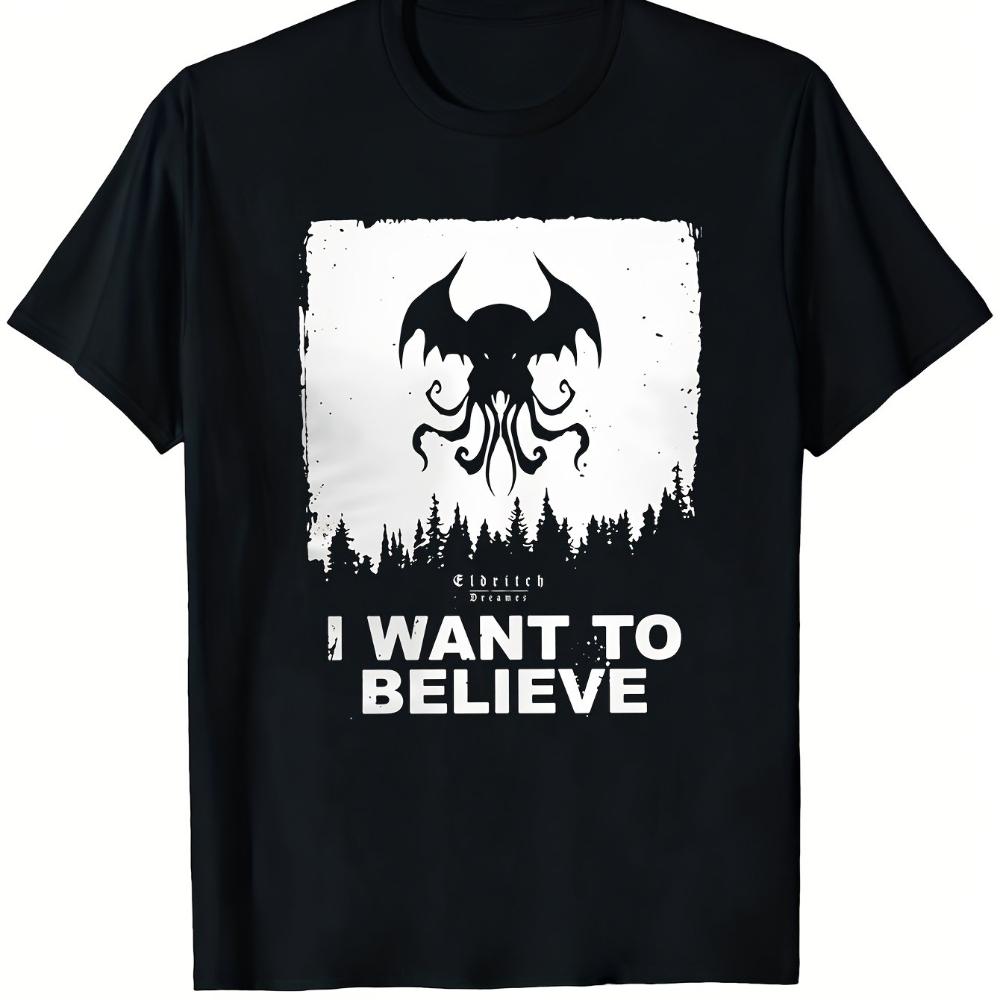 Unisexs I Want To Believe in Cthulhu TShirt Cthulhu Mythos Lovecraftian Design Soft Cotton Tee with Iconic Tentacle Print 4XL
Unisexs I Want To Believe in Cthulhu TShirt Cthulhu Mythos Lovecraftian Design Soft Cotton Tee with Iconic Tentacle Print 4XL