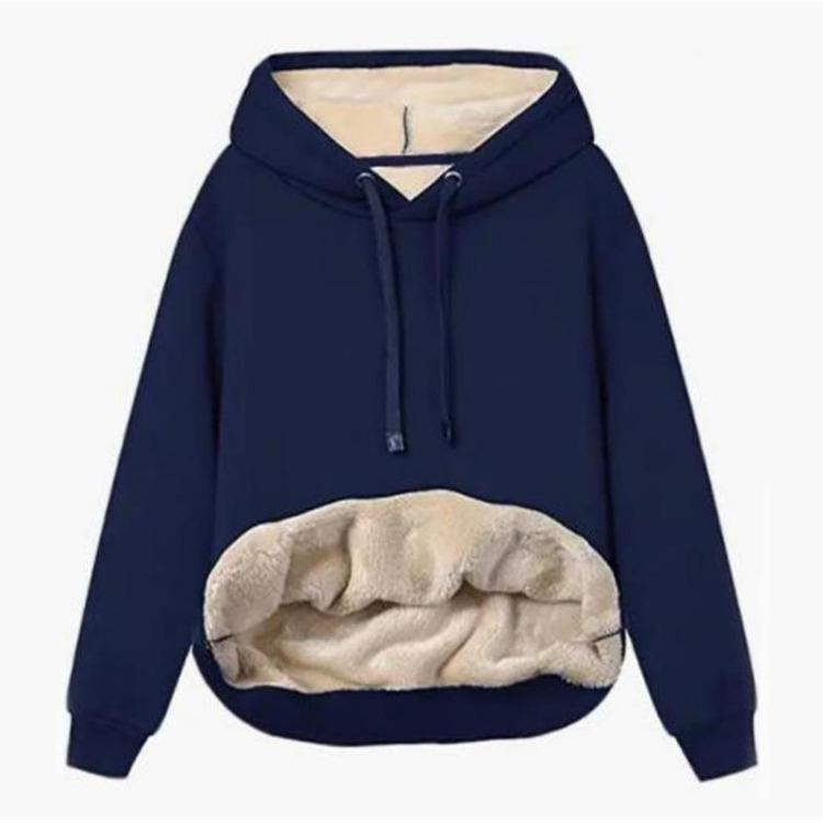 Wool Hooded Jacket for Women Thick Warm Sweatshirt Top with Fur Lining Coat 5XL світло-синій колір
Wool Hooded Jacket for Women Thick Warm Sweatshirt Top with Fur Lining Coat 5XL світло-синій колір