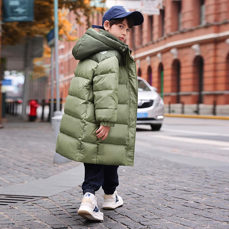Детский пуховик, зимнее утепленное теплое пальто для мальчиков