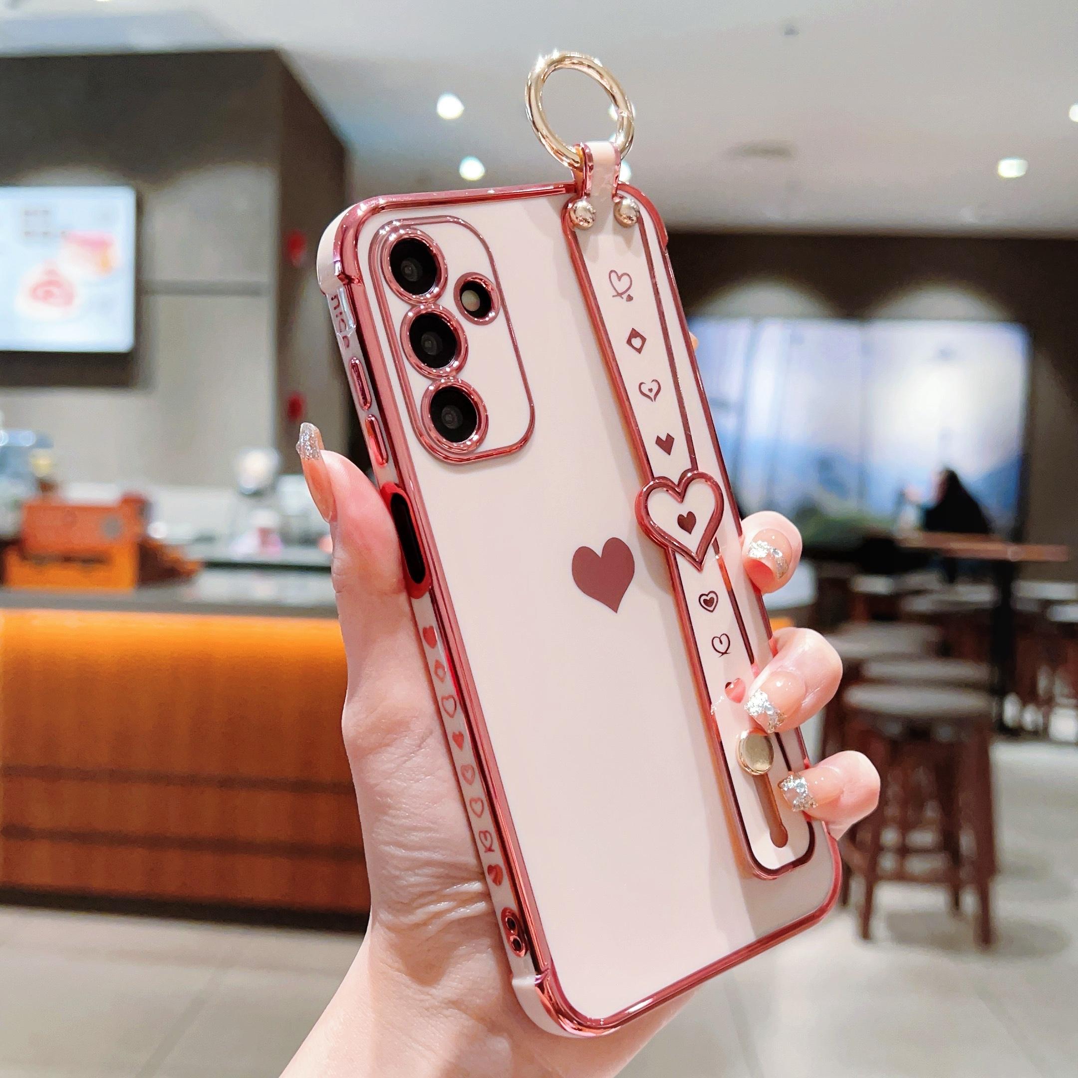 For Samsung Galaxy A15 4G/5G Case Love Heart Pattern TPU Phone Cover Wristband Kickstand Holder Pink
For Samsung Galaxy A15 4G/5G Case Love Heart Pattern TPU Phone Cover Wristband Kickstand Holder Pink