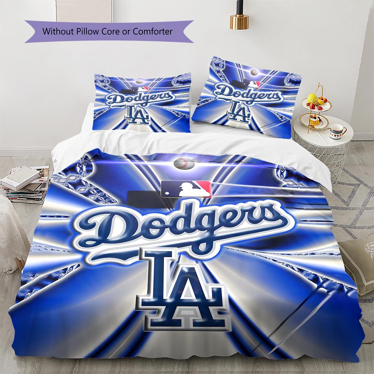 LA Dodgers Pattern Bedding Quilt Set Quilt Cover Pillowcase Home Decoration Gift (1 * duvet cover + 2 * pillowcase, without core) 135x200cm
LA Dodgers Pattern Bedding Quilt Set Quilt Cover Pillowcase Home Decoration Gift (1 * duvet cover + 2 * pillowcase, without core) 135x200cm