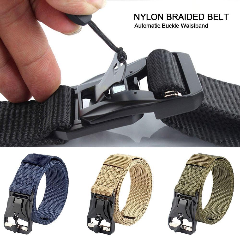 Luxury Brand Automatic Buckle Waistband Simple Wild Style Canvas Strap Fashion Nylon Braided Belt
Luxury Brand Automatic Buckle Waistband Simple Wild Style Canvas Strap Fashion Nylon Braided Belt