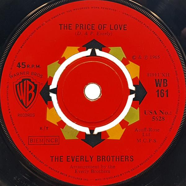 7inch Record EVERLY BROTHERS - The Price Of Love / It Only Costs A WB161 Warner Bros. Re 1965 UK Pop Used
7inch Record EVERLY BROTHERS - The Price Of Love / It Only Costs A WB161 Warner Bros. Re 1965 UK Pop Used