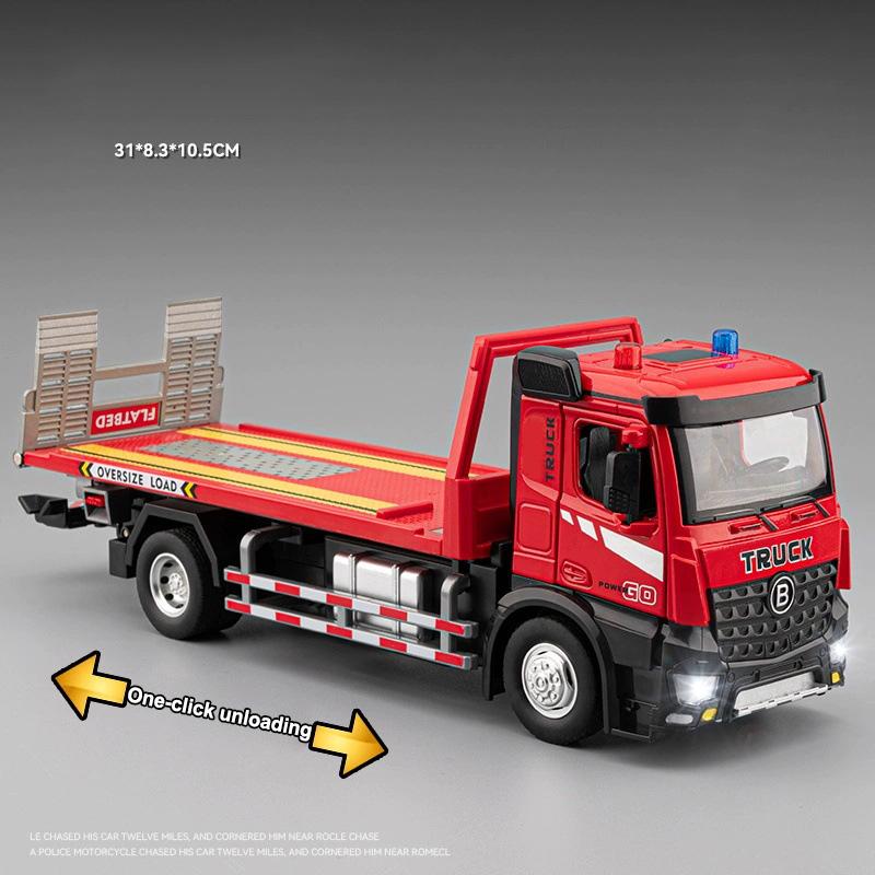 Large Electric Flatbed Trailer Simulation Sound and Light Alloy Engineering Road Rescue Car Model Children s Christmas Gift
Large Electric Flatbed Trailer Simulation Sound and Light Alloy Engineering Road Rescue Car Model Children s Christmas Gift