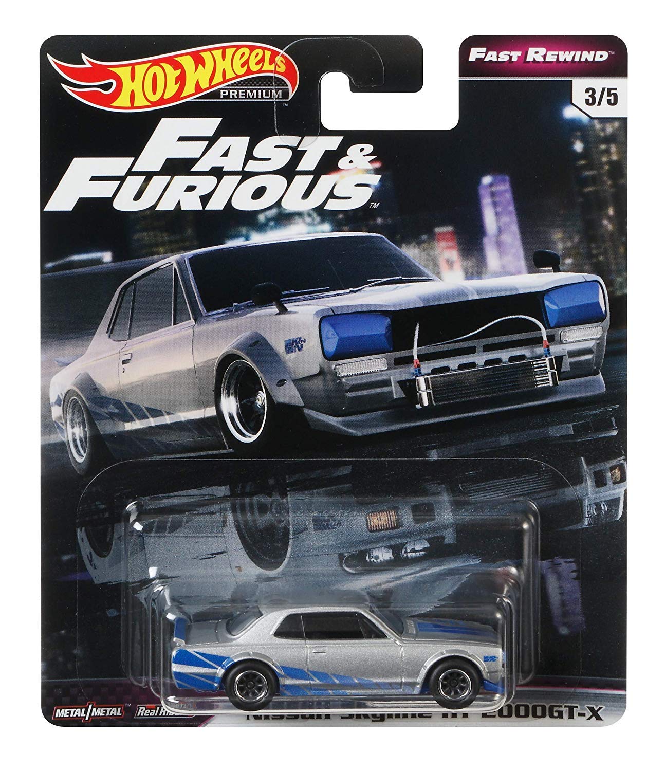 Hot Wheels Fast Rewind Fast Furious Nissan Skyline HT 2000GT X и 3/5, серебристый/синий серебряный
Hot Wheels Fast Rewind Fast Furious Nissan Skyline HT 2000GT X и 3/5, серебристый/синий серебряный