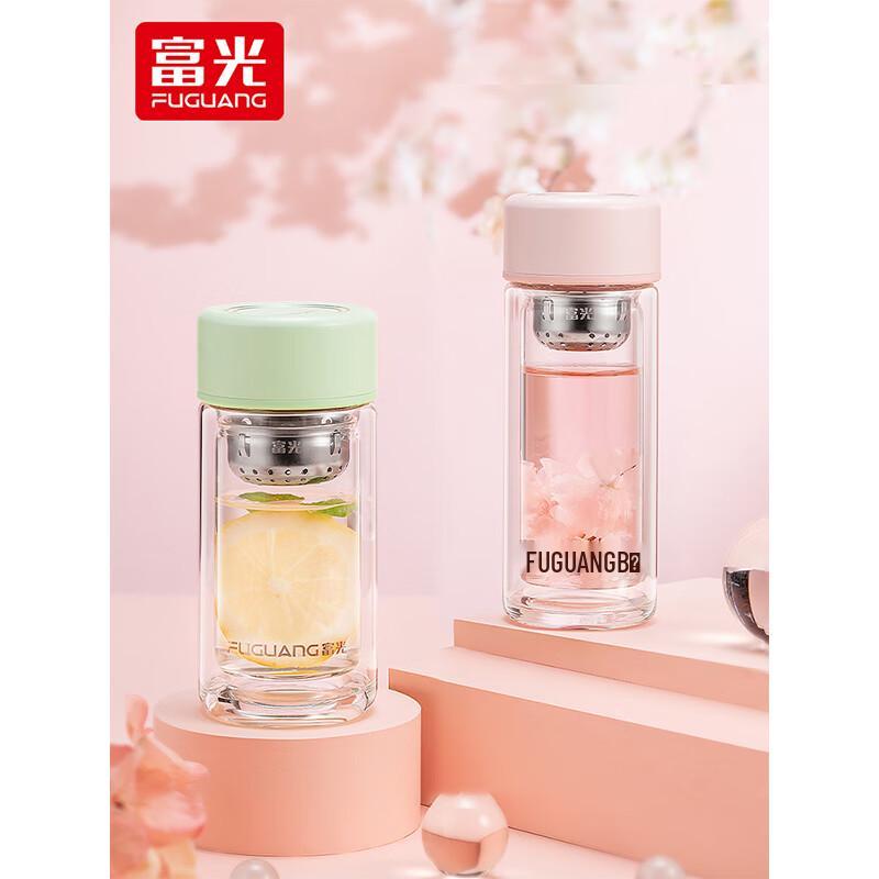 FUGUANG Yi Yan Insulated Double-Layer Portable Glass Cup
FUGUANG Yi Yan Insulated Double-Layer Portable Glass Cup