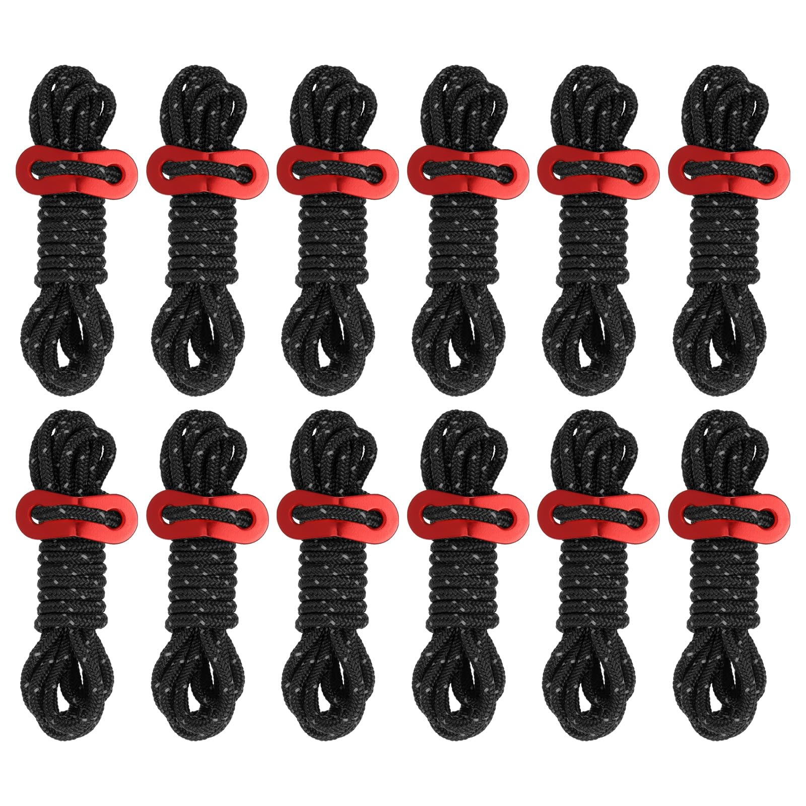 PATIKIL 4mm Tent Rope 12 Pack Reflective Guyline Cord Tie Down Rope Paracord Camping Rope with Red Aluminum Cord Adjuster for Camping Hiking Tent чёрный
PATIKIL 4mm Tent Rope 12 Pack Reflective Guyline Cord Tie Down Rope Paracord Camping Rope with Red Aluminum Cord Adjuster for Camping Hiking Tent чёрный