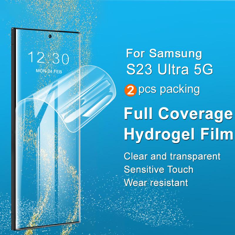 IMAK 2Pcs/Set Hydrogel Film III for Samsung Galaxy S23 Ultra Super Clear Screen Protector Soft TPU Screen Film
IMAK 2Pcs/Set Hydrogel Film III for Samsung Galaxy S23 Ultra Super Clear Screen Protector Soft TPU Screen Film