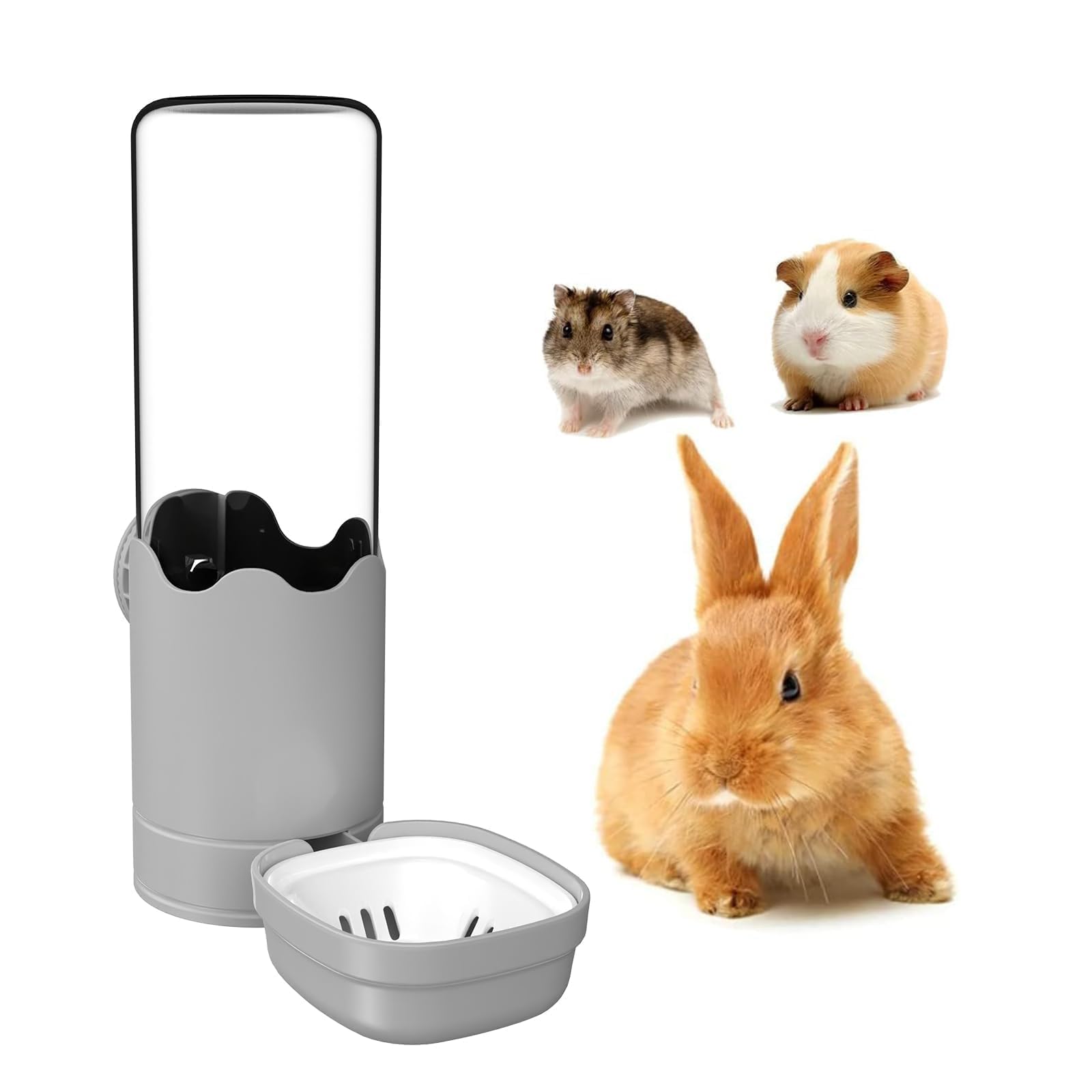 Rabbit Water Drinker 500ml Pet Drinker Rabbit Waterer Small Animal Water Bottle Chinchilla Guinea Pig Water Container Gravity Design Automatic Refill сірий колір
Rabbit Water Drinker 500ml Pet Drinker Rabbit Waterer Small Animal Water Bottle Chinchilla Guinea Pig Water Container Gravity Design Automatic Refill сірий колір