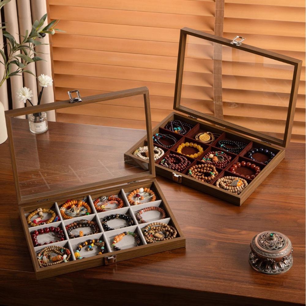 Large Capacity Jewelry Storage Box Dust-proof Jewelry Display Box Jewelry Display Red 24 Grid
Large Capacity Jewelry Storage Box Dust-proof Jewelry Display Box Jewelry Display Red 24 Grid